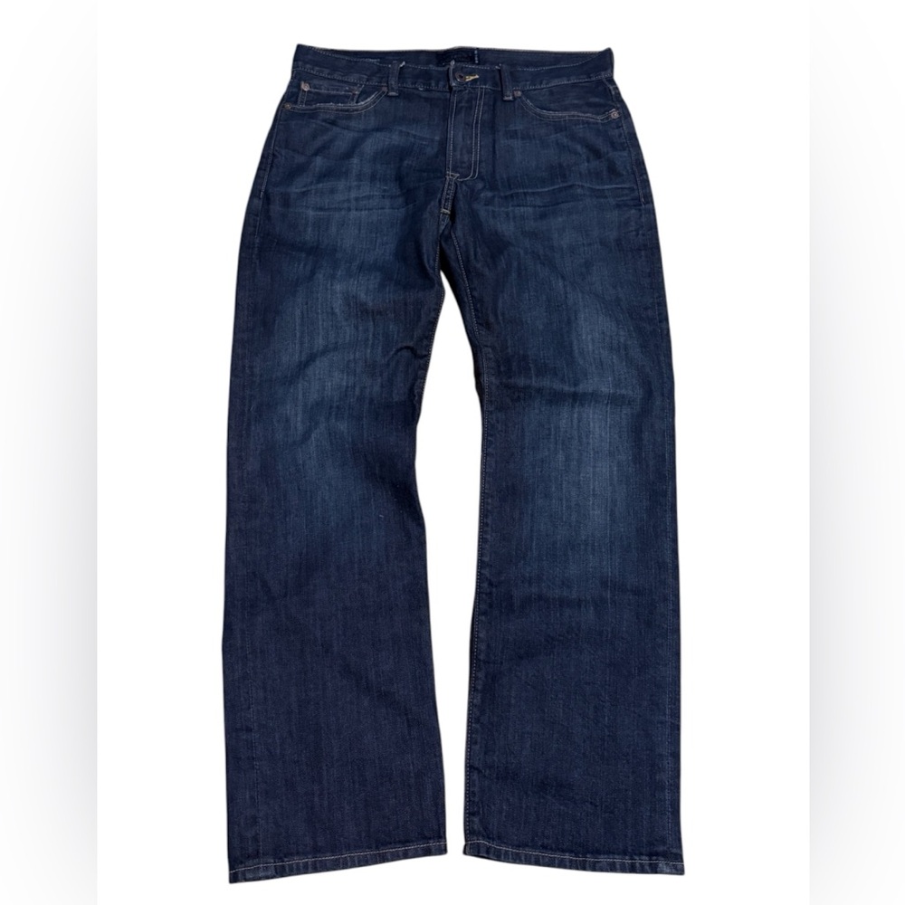 Lucky Brand Men's Straight Jeans in Dark Blue Denim